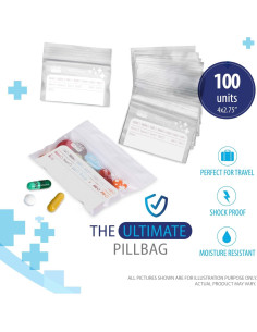 Bolsas de Pastillas Reutilizables Deke Home - 100 Unidades 10x7 cm 2