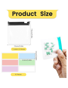 21 Bolsas Organizadoras de Píldoras Reutilizables Psyqtsuary 2