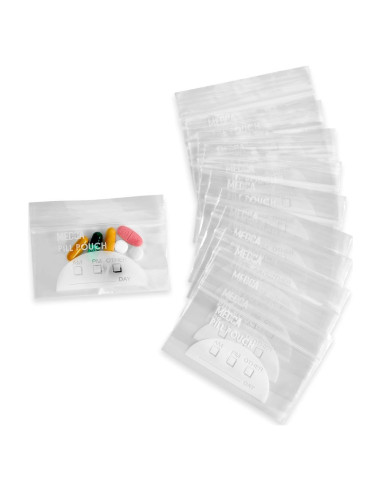 Bolsas de Pouch para Pastillas MEDca - 100 Unidades 10.16x6.99cm