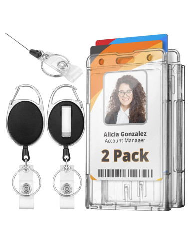 Soporte rígido Mifflin para identificación 2 Paquete Transparente