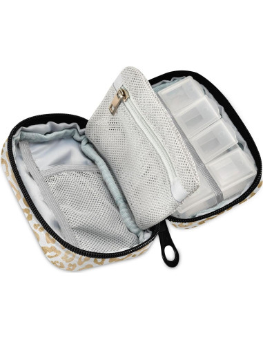 Estuche de Pastillas Ollabaky 7 Días Estampado Leopardo