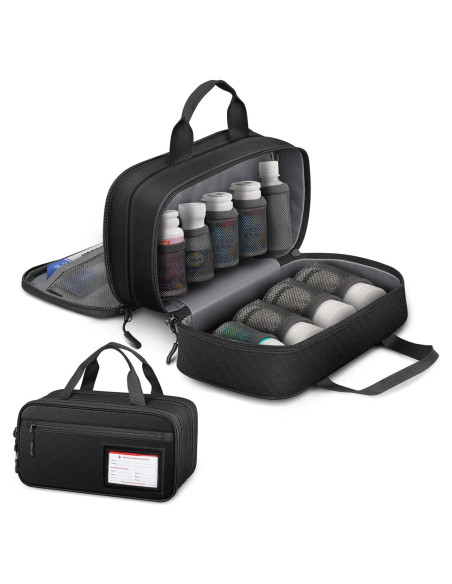 Organizador de Medicamentos SITHON Bolsa de Almacenamiento Negro