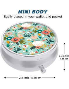 Caja de Pastillas Portátil Aiawoxc - Organizador de Medicamentos Verde 2