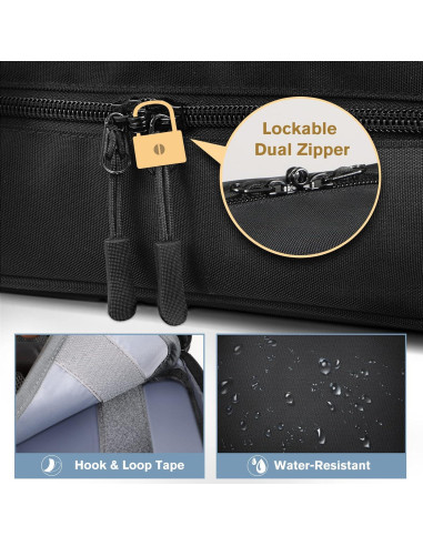 Organizador de Medicamentos SITHON Bolsa de Almacenamiento Negro