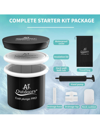 Bañera de Hielo ANJ 76 cm Inflable para Atletas