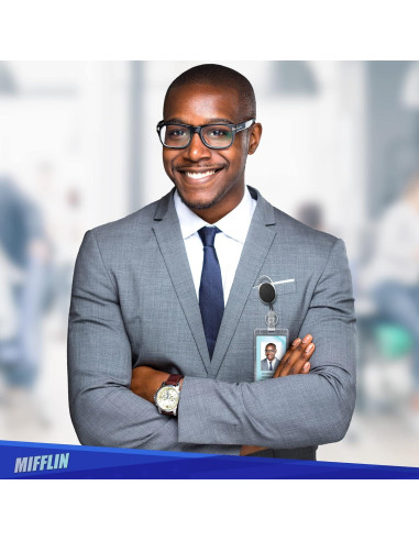 Soporte rígido Mifflin para identificación 2 Paquete Transparente