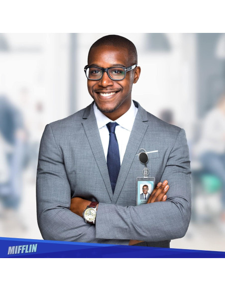 Soporte rígido Mifflin para identificación 2 Paquete Transparente