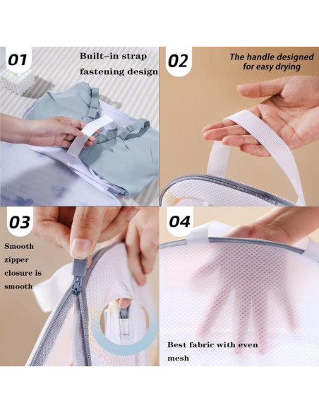 4 Piezas Bolsa de Lavandería para Sujetadores GUOZCARAY