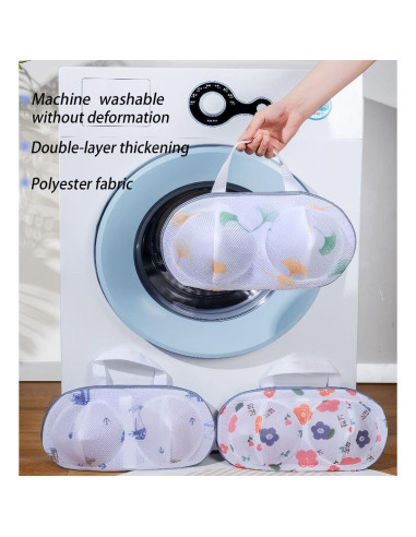 4 Piezas Bolsa de Lavandería para Sujetadores GUOZCARAY