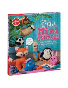 Kit de Costura Mini Animales Klutz - 14 Proyectos Creativos