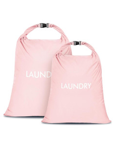 Bolsa de Lavandería de Viaje CANBOX 2 Piezas Nylon Rosa