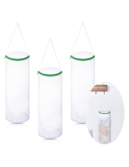 Bolsa de Lavandería Boao para Calcetines - 3 Piezas Malla