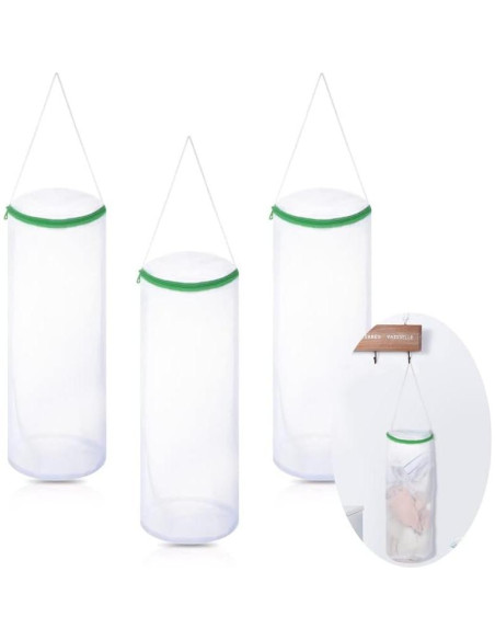 Bolsa de Lavandería Boao para Calcetines - 3 Piezas Malla