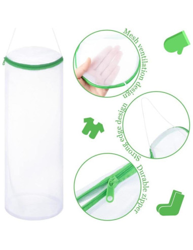 Bolsa de Lavandería Boao para Calcetines - 3 Piezas Malla