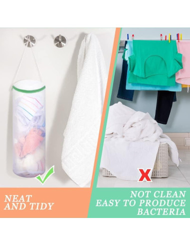 Bolsa de Lavandería Boao para Calcetines - 3 Piezas Malla