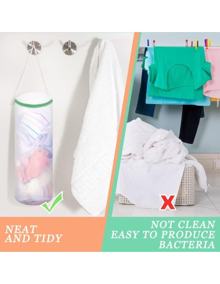 Bolsa de Lavandería Boao para Calcetines - 3 Piezas Malla