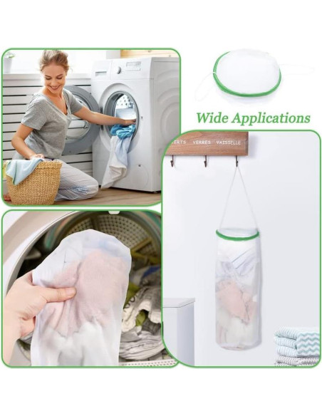 Bolsa de Lavandería Boao para Calcetines - 3 Piezas Malla