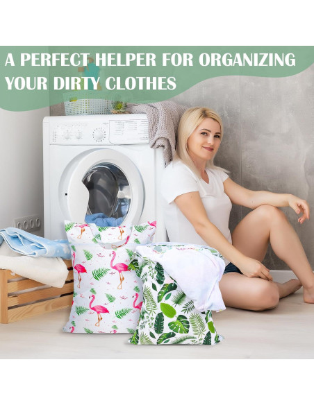 Bolsa de Lavandería Grande Nidoul Impermeable 2 Pcs 58x45 cm Bolsa de Lavandería Grande Nidoul Impermeable 2 Pcs 58x45 cm