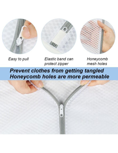 Bolsa de Lavandería de Malla Extra Grande Vivifying - 2 Piezas (68.5 x 88.9 cm)