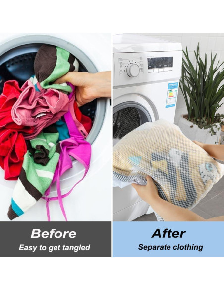Bolsa de Lavandería de Malla Extra Grande Vivifying - 2 Piezas (68.5 x 88.9 cm) Bolsa de Lavandería de Malla Extra Grande Vivifying - 2 Piezas (68.5 x 88.9 cm)