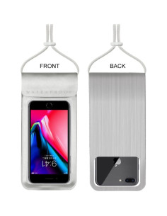 Funda impermeable Baitoo para smartphone hasta 17.5 cm Plata 2