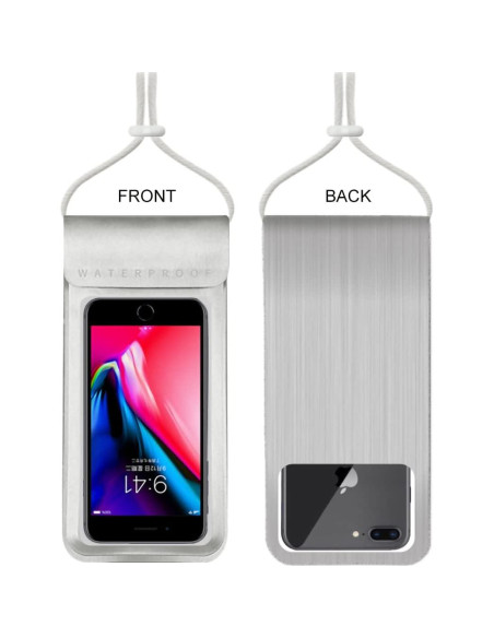 Funda impermeable Baitoo para smartphone hasta 17.5 cm Plata Funda impermeable Baitoo para smartphone hasta 17.5 cm Plata