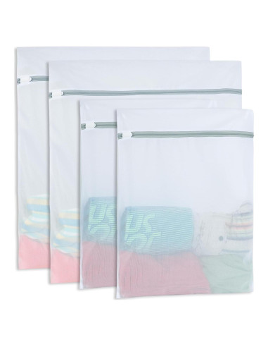 4 Bolsas de Malla para Lavandería Genérico - Tamaño Grande