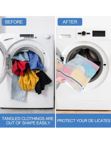 4 Bolsas de Malla para Lavandería Genérico - Tamaño Grande