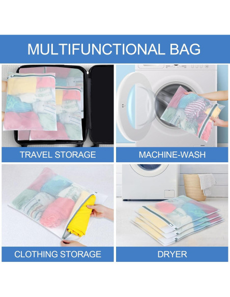 4 Bolsas de Malla para Lavandería Genérico - Tamaño Grande