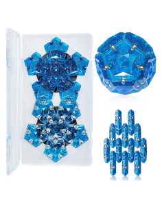 Esfera Magnética Antiestrés KEDIBO - Set 12 Piezas Azul