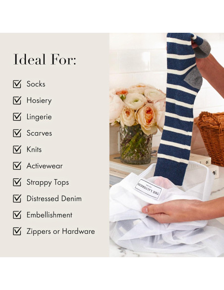 Juego de 2 Bolsas de Lavandería de Malla The Laundress