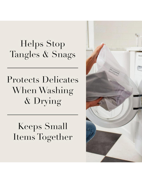 Juego de 2 Bolsas de Lavandería de Malla The Laundress