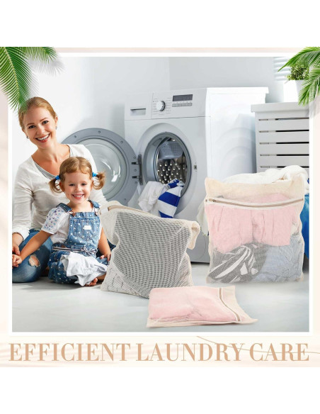 15 Bolsas de Lavandería de Malla Algodón Reallnaive 40x25cm