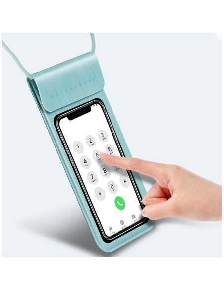 Funda impermeable Baitoo para smartphone hasta 17.5 cm Plata Funda impermeable Baitoo para smartphone hasta 17.5 cm Plata