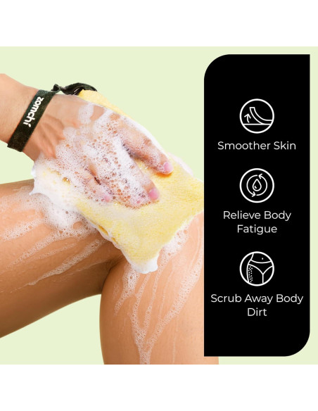 Bolsa de Jabón Exfoliante ZOMCHI Amarilla y Rosa - 2 Piezas