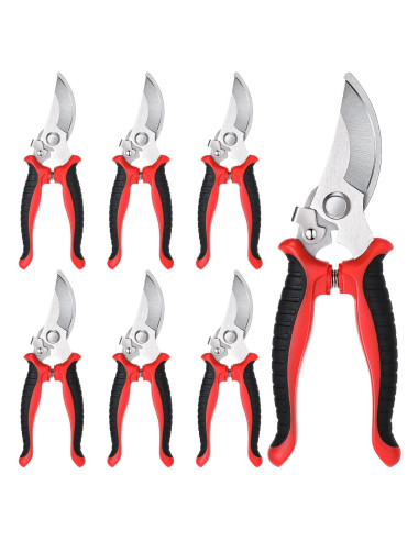 6 Tijeras de Jardín Bypass Kigeli 19 cm Acero Inoxidable