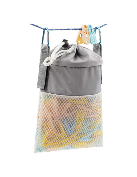 Bolsa de Pinzas de Ropa MinYee con Cierre de Cordón 17.78x25.4cm