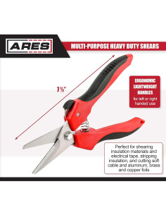 Tijeras Multiusos ARES 19.05 cm Acero Inoxidable Serradas 2