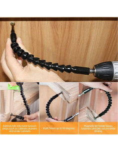 Juego de Extensión de Broca Flexible FOUUA 29cm 105 2