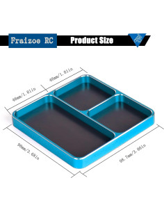 Bandeja Organizadora Magnética Fraizoe RC 9.9cm Aluminio Azul 2