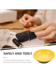 Bowl Magnético Amarillo FOMIYES para Alfileres de Costura 2