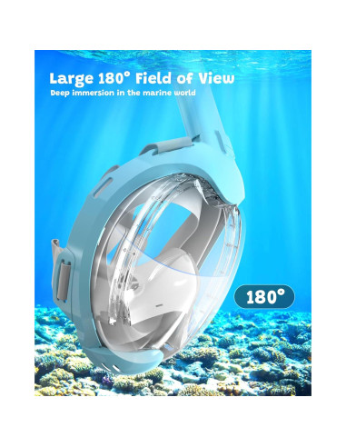 Máscara de Snorkel Completa ACURE Niños 3-8 Años Antivaho