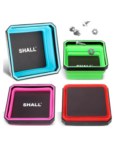 Juego de 4 Bandejas Magnéticas Plegables SHALL 11.43 cm