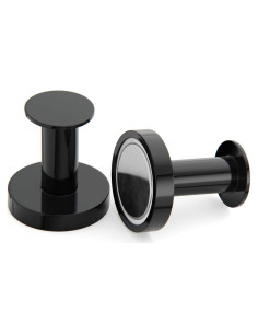 Ganchos Magnéticos Fuertes Mavoro Negro - Juego de 2