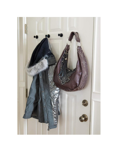 Ganchos Magnéticos Fuertes Mavoro Negro - Juego de 2