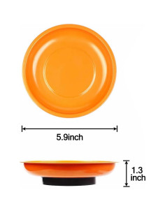 Soporte de Bandeja Magnética IMISNO 15 cm Naranja - 2 Pcs 2
