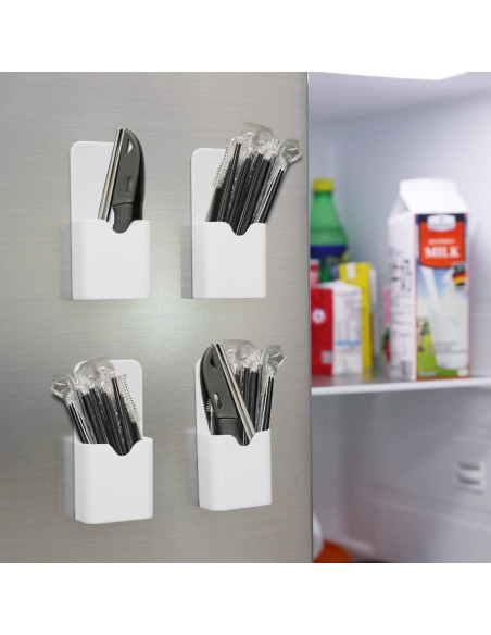 Soporte Magnético para Marcadores MoKo - 4 Paquetes Blanco