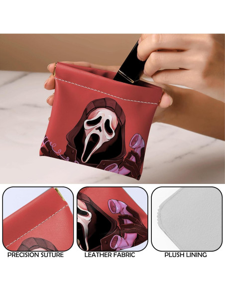 Monedero Mini BHAHB 2 Pcs Cuero PU Compacto Calavera