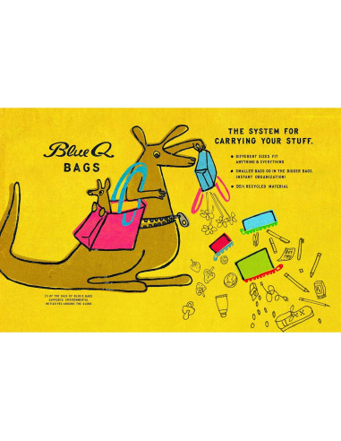 Monedero Blue Q Trasero de Gato 10.16x7.62cm Reciclado