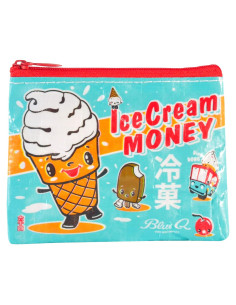 Monedero Blue Q Dinero de Helado 95% Reciclado 10.2x7.6cm